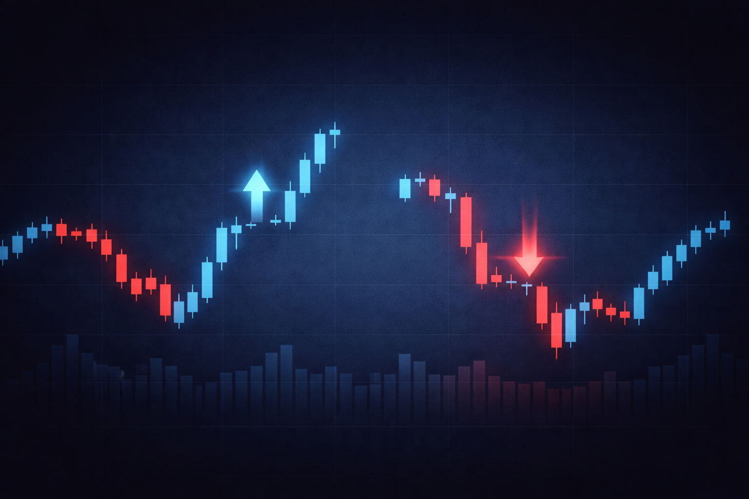 한국 주식시장 캔들 차트 분석 이미지