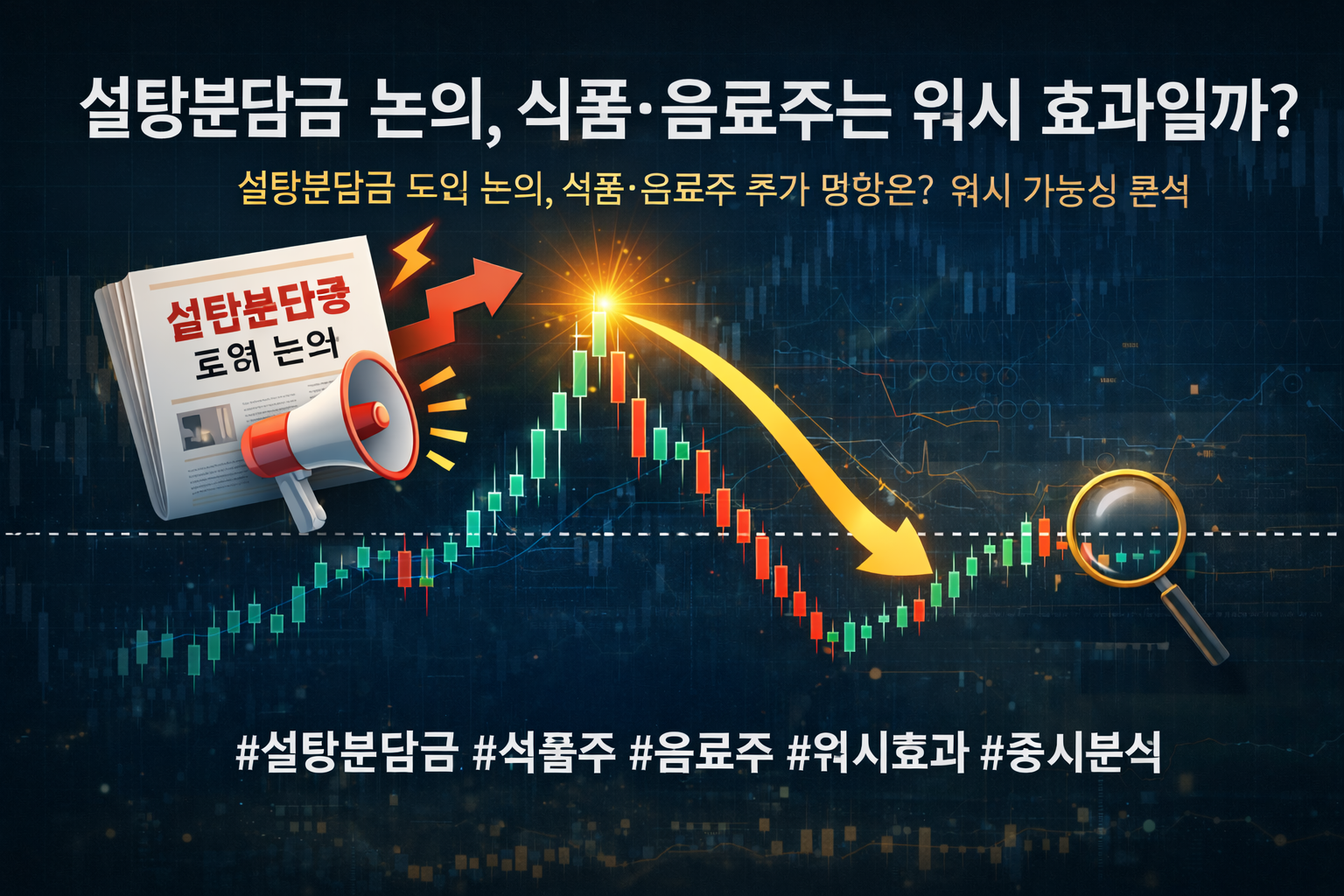 설탕분담금 논의가 증시에 미치는 영향|식품·음료주 워시 분석