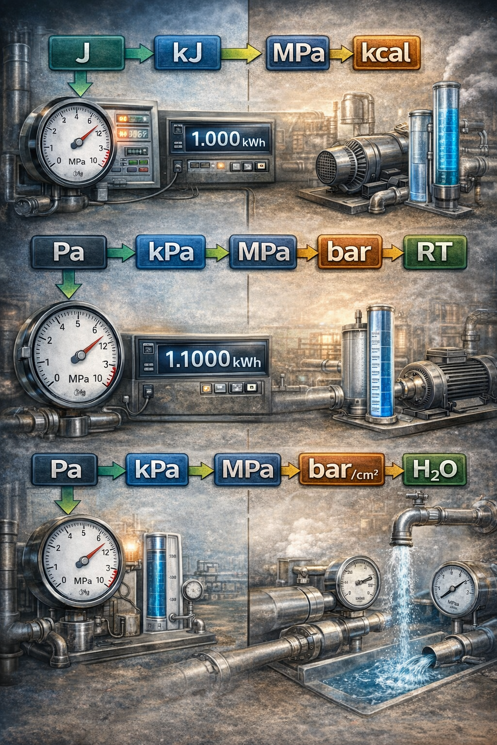 에너지기사 · 에너지산업기사 필수 단위변환 (시험 직결용)